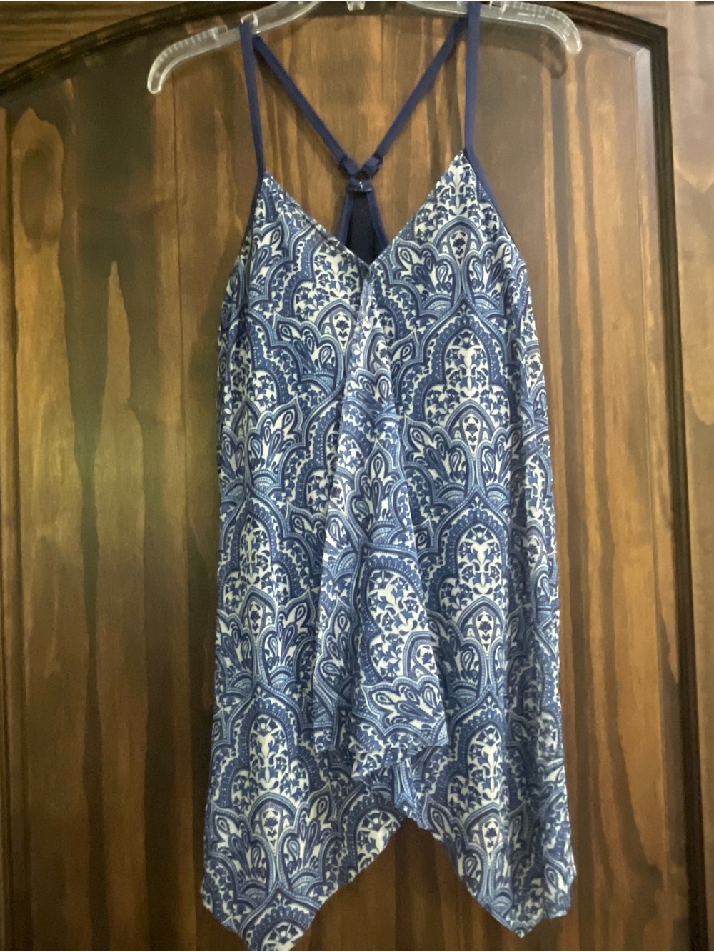 Beach House Blue Printed Paisley one piece Swimsuit